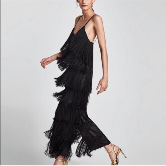 Zara Pants - Zara Fringe Jumpsuit